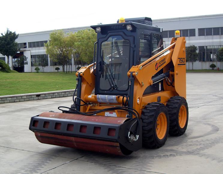 loader with Vibratory Roller