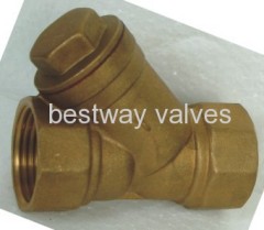 Y-strainer valve
