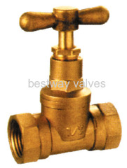 Brass stop valve