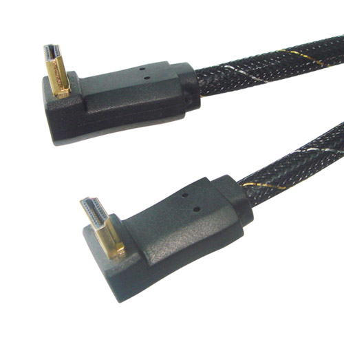 HDMI 19PIN 90O Plug TO 90O Plug Cable