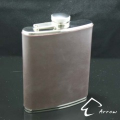 Brown Leather Hip Flask