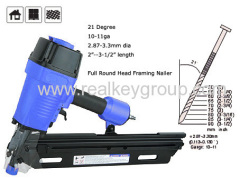 21° 3-1/2'' Full Round Head Framing Nailer