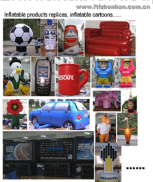 inflatable product shapes  replica