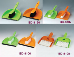 Plastic Dustpan with Brush