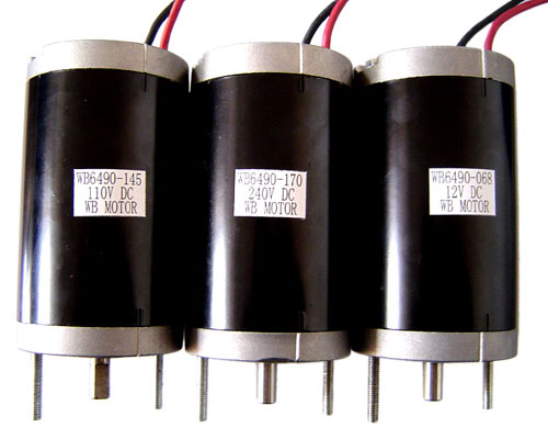 DC Motor WB64 series 12-240V DC 50/60Hz