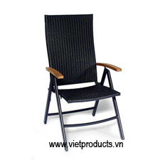 poly rattan folding chair