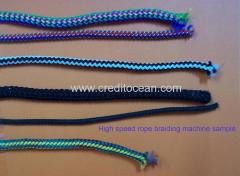 high speed rope braiding machine product sample