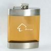 Stainless Steel and Plastic Hip Flask