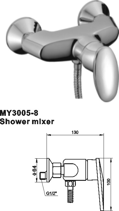 zinc shower tap