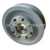 custom machining flat belt idler pulley