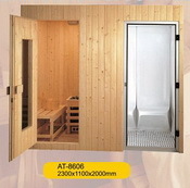 wood sauna room