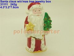 Santa Claus w/x Jewelry Box