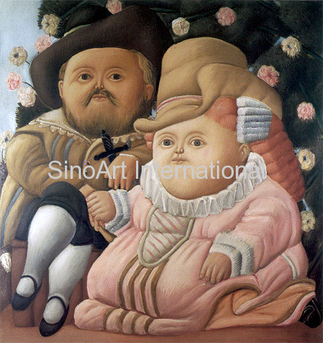 Botero Oil Painting