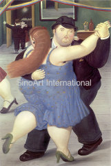 Botero Oil Painting