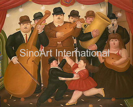 Botero Oil Painting