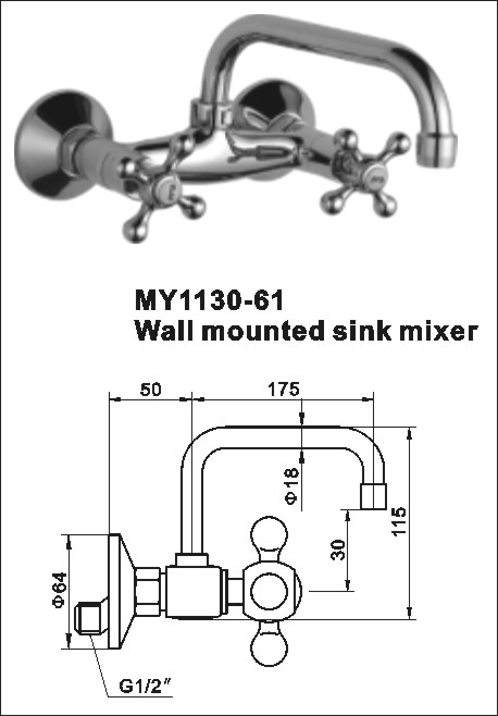 brass modern tap