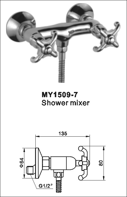 wall mounted mixer taps