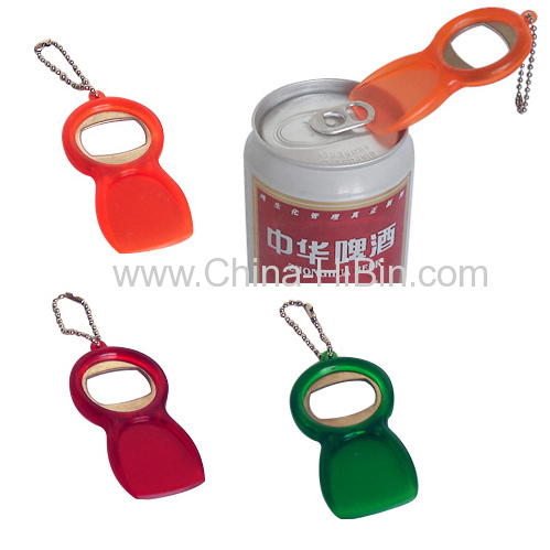 Plastic Bottle Opener Key Chain