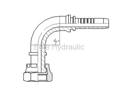 ORFS Flat Seal 90 Elbow Fitting