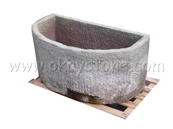 antique sandstone trough