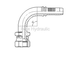 JIS BSPP 60 Cone Seal 90 Elbow Fitting