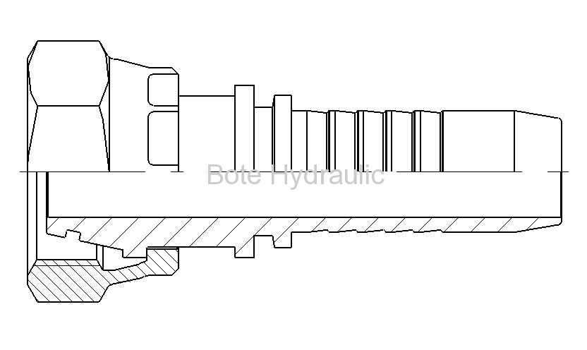 Metric 24 Cone O-ring Seal L.T. Straight Fitting