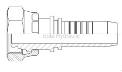 Metric 24 Cone O-ring Seal H.T. Straight Fitting