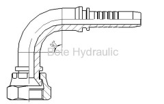 Metric 74 Cone Seal 90 Elbow Fitting