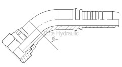 Metric Multiseal 45 Elbow Fitting