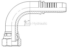 Metric Multiseal 90 Elbow Fitting