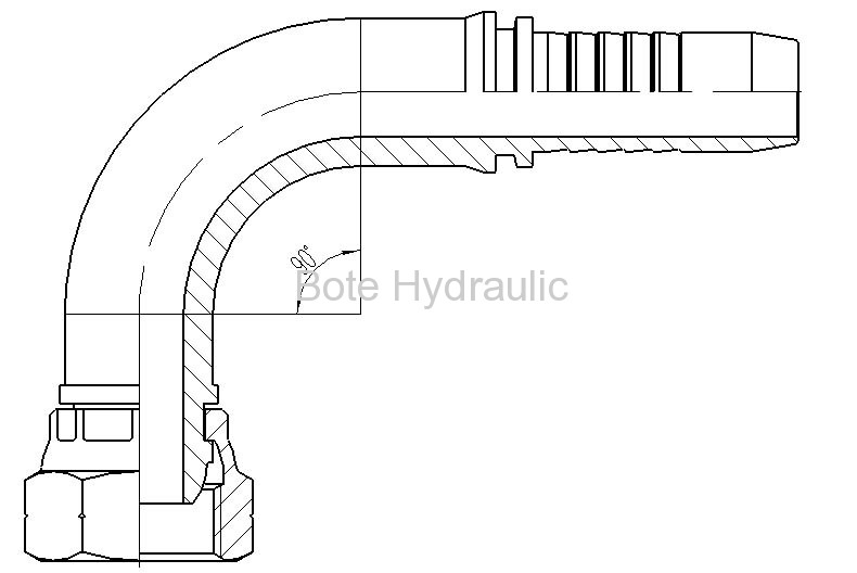 Metric Multiseal 90 Elbow Fitting