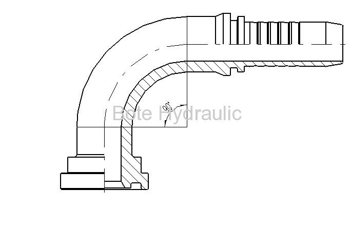 6000PSI 90 Elbow Flange