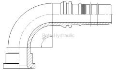 6000PSI Interlock 90 Elbow Flange