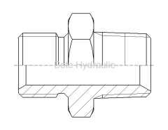 BSPP/BSPT Straight Adapter