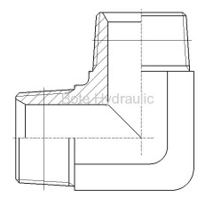 BSPT 90 Elbow Adapter