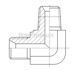 BSPP/BSPT 90 Elbow Adapter