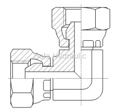 BSPP Female 90 Elbow Adapter