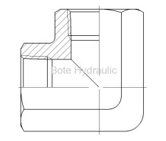 BSPT F/F 90 Elbow Adapter