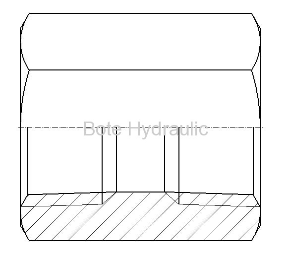 BSPT Solid Female Straight Adapter