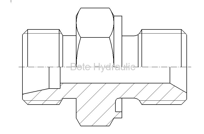 24 Cone Seal L.T. & ED Seal Straight Adapter