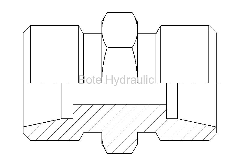 24 Cone Seal H.T. Straight Adapter