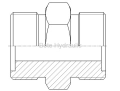 Metric Flat O-ring Seal Straight Adapter