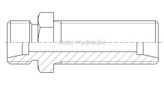 24 Cone Seal L.T. Bulkhead Straight Adapter