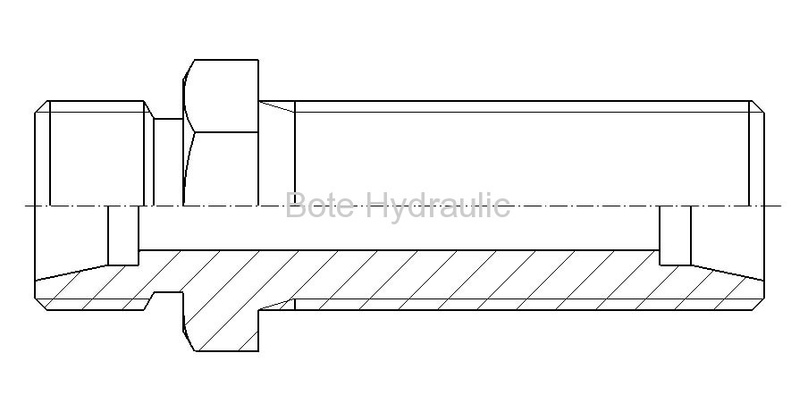 24 Cone Seal L.T. Bulkhead Straight Adapter