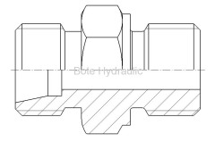 24 Cone Seal H.T. & O-ring Stud Straight Adapter