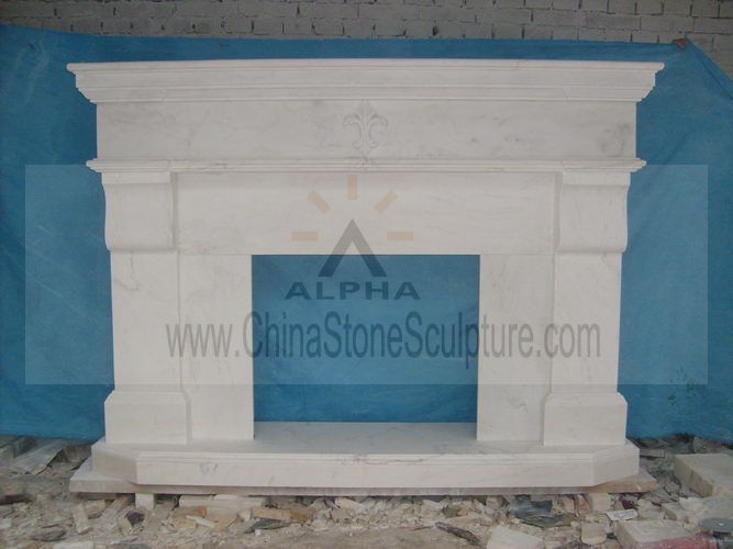 UK style Marble Fireplace Mantel Surround