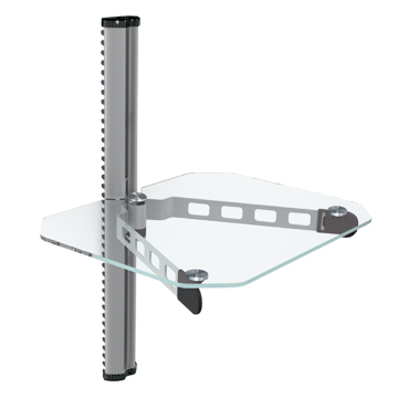 Aluminium Silver DVD Shelf