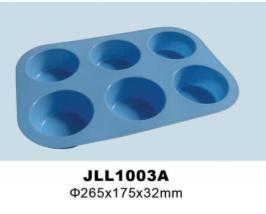 6 hole silicone muffin pan
