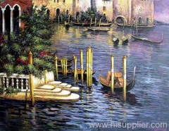 Handmade Venice Oil Painting On Canva