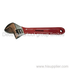 Red Grip Adjustable Wrench